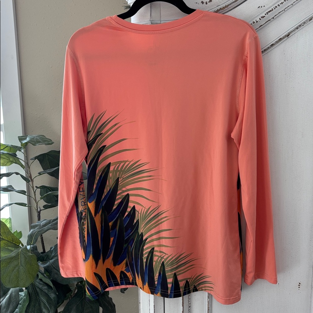 Guy Harvey women’s long-sleeve performance sun protection shirt. Size Large - Picture 2 of 5